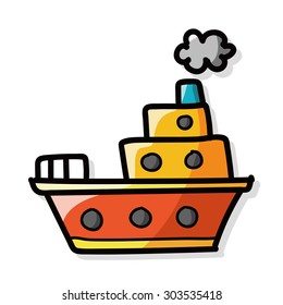 boat color doodle
