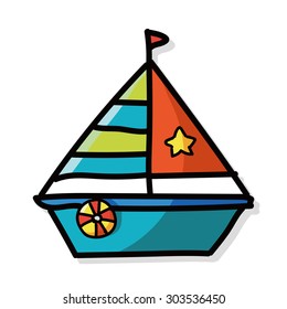 boat color doodle