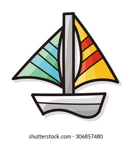 boat color doodle