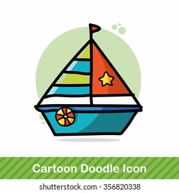 boat color doodle