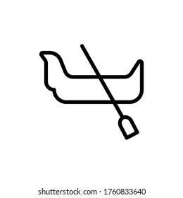 Boat concept line icon. Simple element illustration. Boat concept outline symbol design from Italy set. Can be used for web and mobile