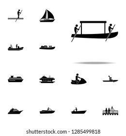 boat, covered icon. water transportation icons universal set for web and mobile