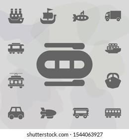 Boat, dinghy, fishing, rafting icon. Simple set of transport icons. One of the collection for websites, web design, mobile app