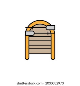boat, diving, inflatable, rubber line colored icon. Signs, symbols can be used for web, logo, mobile app, UI, UX