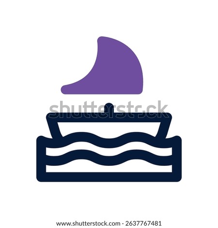 boat duotone icon. Sleek and modern vector icon for websites, mobile apps, marketing materials, and corporate design. Fully scalable and ready to use.