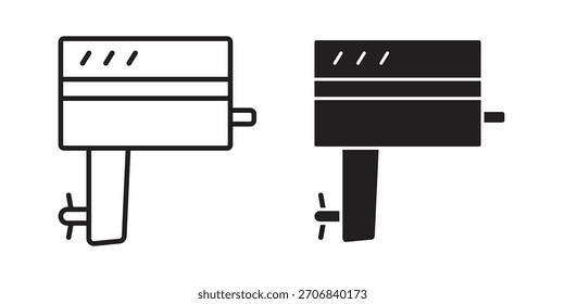 Ícone do motor de barco conceito esboço do símbolo. Ilustração de elemento simples.