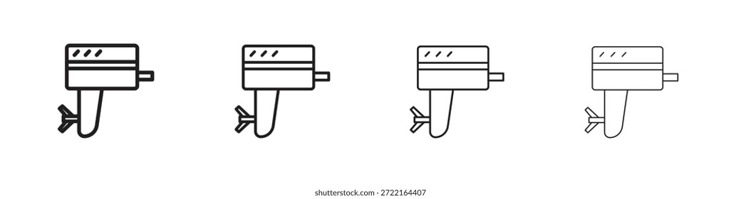 Boat Engine icon outline trend modern simple versions