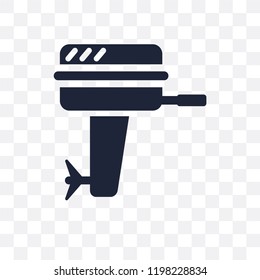 Boat Engine transparent icon. Boat Engine symbol design from Nautical collection. Simple element vector illustration on transparent background.