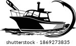 Boat Fishing Charters Logo. Unique and Fresh Boat and hook Logo template. Great to use to your fishing Charters company. 