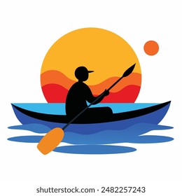 Boat Fishing Logo Vector Illustration