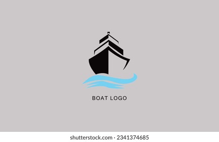 Boat fishing vector brand company logo design