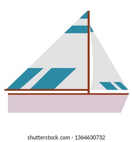 Boat flat illustration
