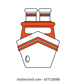 boat flat illustration