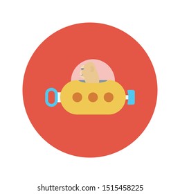 boat glyph flat vector icon