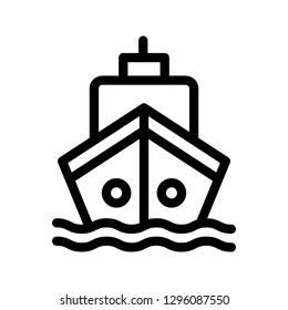boat glyphs icon