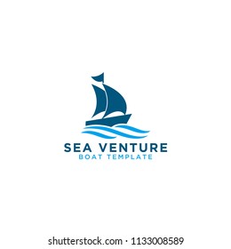 Boat graphic design template