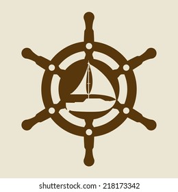 boat graphic design , vector illustration