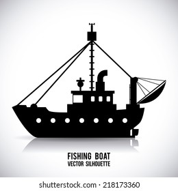 boat graphic design , vector illustration