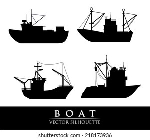 boat graphic design , vector illustration