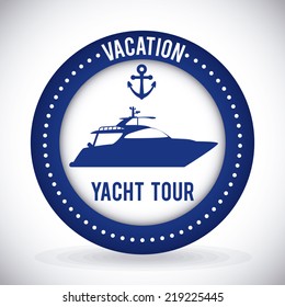 boat graphic design , vector illustration