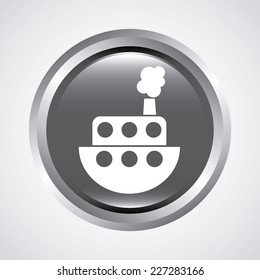 boat graphic design , vector illustration