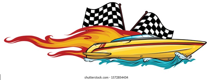 Boat Graphics, Stripe Vinyl Ready vector illustratio