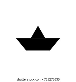 Boat icon , black sign design