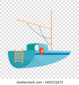 Boat icon. Cartoon illustration of boat vector icon for web