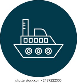 Boat Icon Design For Personal And Commercial Use.