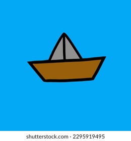 Boat icon design template and background. Boat logo and vector