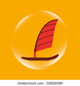 boat icon design, vector illustration eps10 graphic 