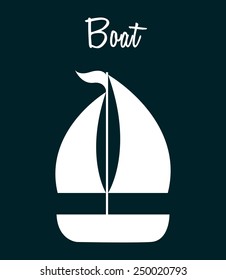 boat icon design, vector illustration eps10 graphic 