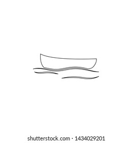 a boat icon. Element of web for mobile concept and web apps icon. Outline, thin line icon for website design and development, app development