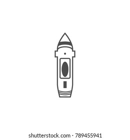 boat icon. Elements of water craft from above. Premium quality graphic design. Signs symbols collection, simple icon for websites, web design, mobile app, info graphics on white background