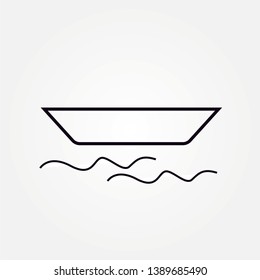 boat icon. fish boat icon.