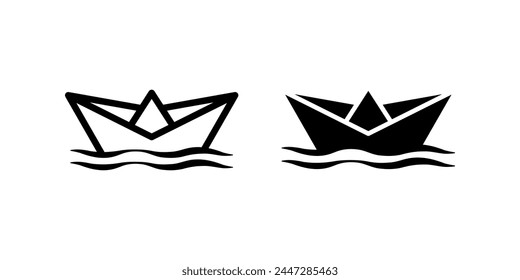 Boat icon. flat illustration of vector icon for web