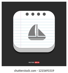 Boat Icon - Free vector icon