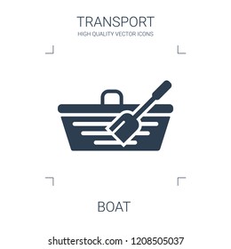 boat icon. high quality filled boat icon on white background. from transport collection flat trendy vector boat symbol. use for web and mobile