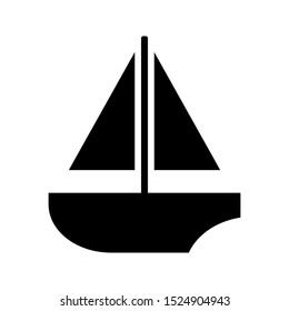 boat icon illustration isolated vector sign symbol with blank background. vector illustration on white background.