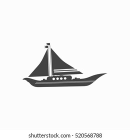 Boat icon illustration isolated vector sign symbol