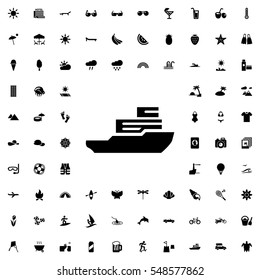 boat icon illustration isolated vector sign symbol