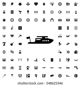 boat icon illustration isolated vector sign symbol