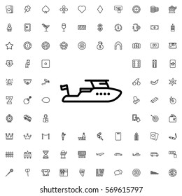 boat icon illustration isolated vector sign symbol