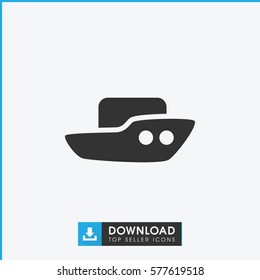 boat icon illustration isolated vector sign symbol