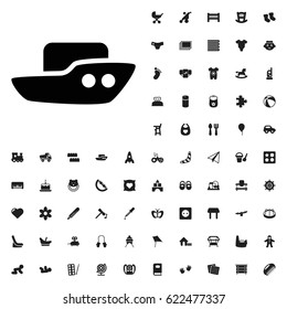 Boat icon illustration isolated vector sign symbol. baby icons vector set. on white background