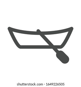 Boat icon isolated on white background. Kayak symbol modern, simple, vector, icon for website design, mobile app, ui. Vector Illustration