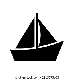 Boat icon isolated on white background