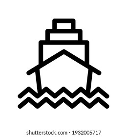 boat icon or logo isolated sign symbol vector illustration - high quality black style vector icons
