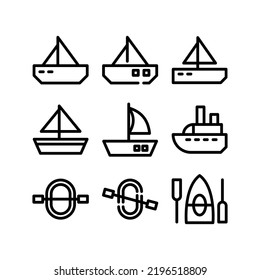 boat icon or logo isolated sign symbol vector illustration - Collection of high quality black style vector icons
