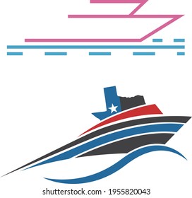 Boat Icon Logo. Modern Boat Icon.